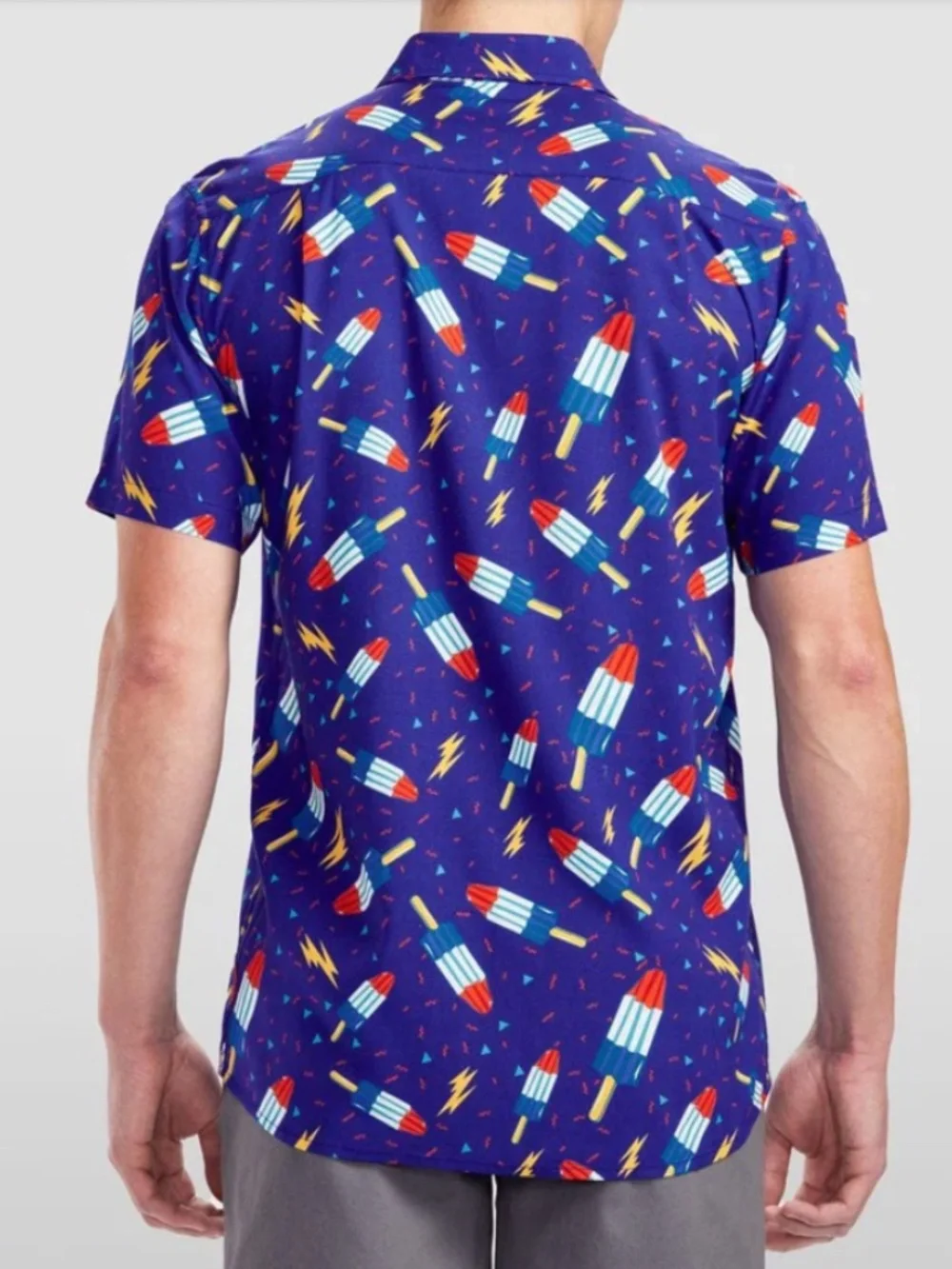 Tipsy Elves Patriotic Men's Grand Finale Rocket Pops Shirt M